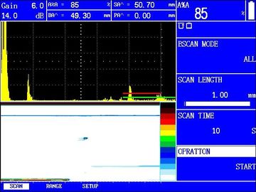 Digital DAC portátil, AVG curva o detector ultrassônico FD350USM60 da falha do detector da falha/UT