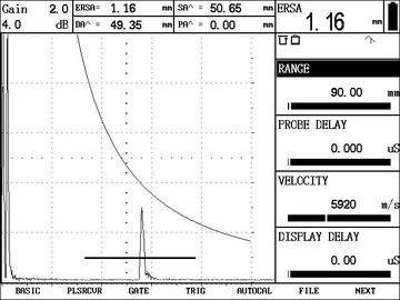 Digital DAC portátil, AVG curva o detector ultrassônico FD350USM60 da falha do detector da falha/UT