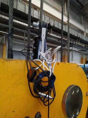 Detector ultrassônico da falha do cabo entrançado de aço de equipamento de testes do metal da corda de fio do elevador HRD-150
