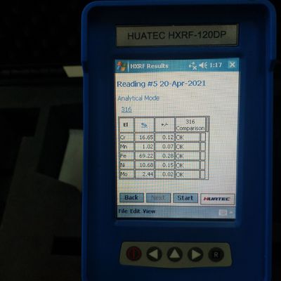 Detector Handheld HXRF-120DP de PMI SI-PIN da identificação do analisador da liga/liga