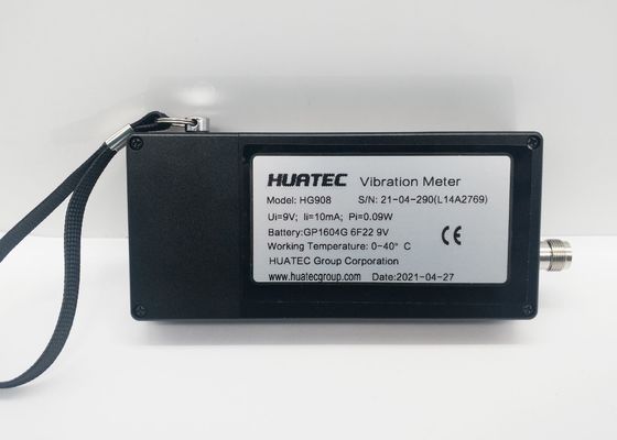 Medidor de vibração piezoelétrico do Lcd Digital do sensor do transdutor Handheld