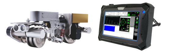 Verificador magnético TG-M70 da medida da espessura da corrosão da esteira rolante do rastejamento magnético de EMAT