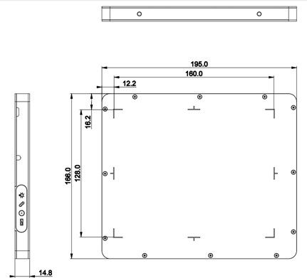 Sensores de silício amorfo Detector de painel plano Leve Adequado para detecção de alta energia 15MV