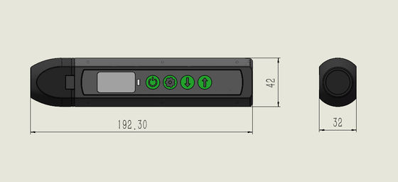 RS485 Ethernet Não contato sem acoplamento Eco único Eco duplo EMAT Medidor de espessura ultrasônica TG-14D