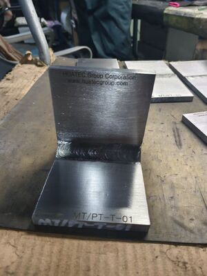 Kit de Bloco de Teste Padrão para Treinamento e Exame de Inspeção por Líquido Penetrante PT